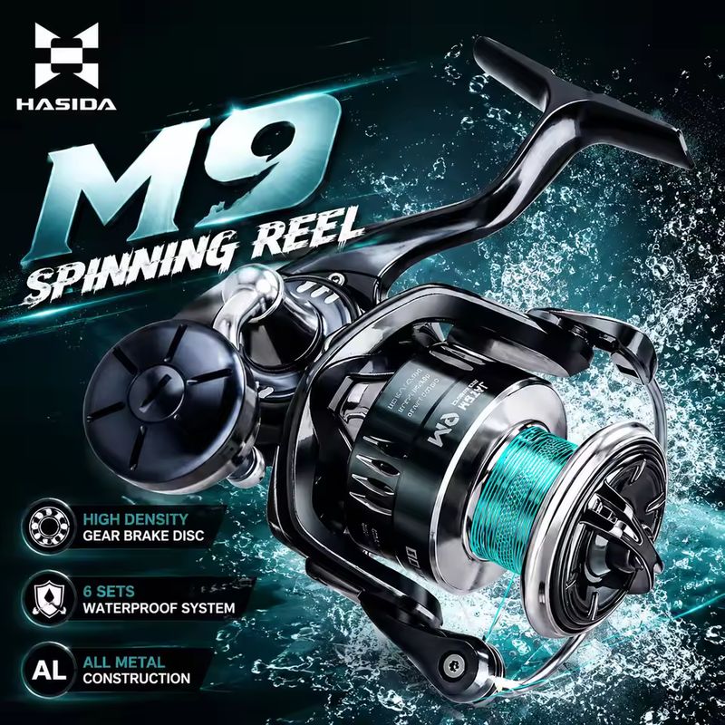 Fishing Boat Steering Wheel - HASIDA M9 – kołowrotek spinningowy, w